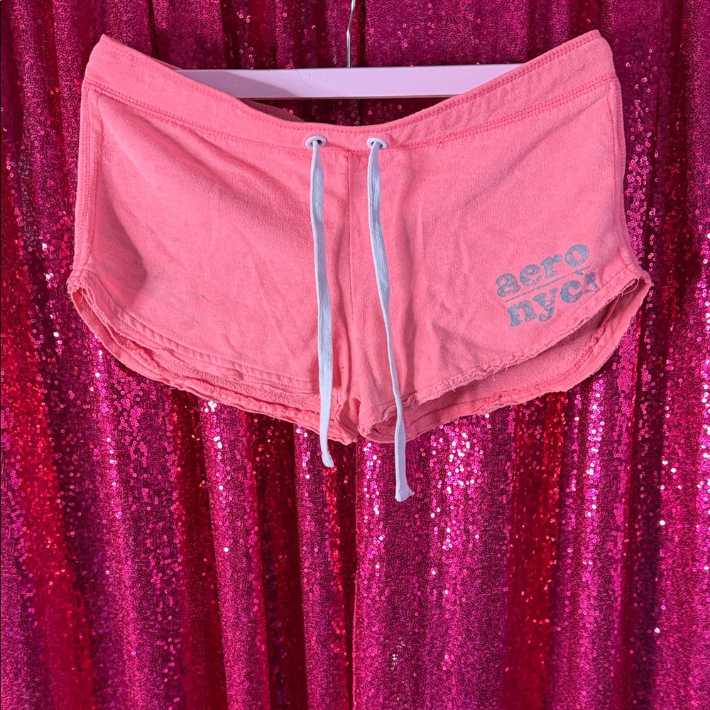 Aeropostale Coral Pink Athletic Lounge Shorts